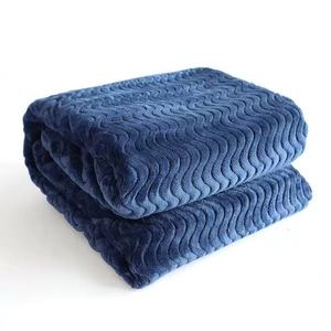 ผ้าห่มผ้าสักหลาดแบบหนาลายคลื่นข้ามพรมแดนเหมาะสำหรับโซฟาในสำนักงาน - Product Image 5