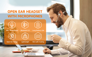 Écouteurs sans fil ESON à <span class=keywords><strong>prix</strong></span> d'usine avec microphone <span class=keywords><strong>externe</strong></span>, casque téléphonique à conduction osseuse supra-auriculaire avec micro - Product Image 4