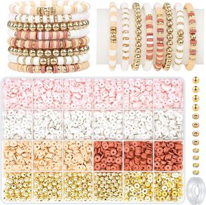 Kit per Creare Perline in Argilla, Palline Dorate per Gioielli Fai-da-Te, Arti e Mestieri - Product Image 1