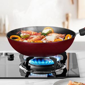 Cuisinière à gaz en fonte coréenne de haute qualité à bas prix cuisson professionnelle poêle <span class=keywords><strong>Wok</strong></span> à fond plat antiadhésive - Product Image 4