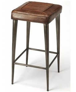 Tabourets de bar rembourrés avec dossier haut et coussin confortable pour la cuisine, la salle à manger et le coin salon - Product Image 3