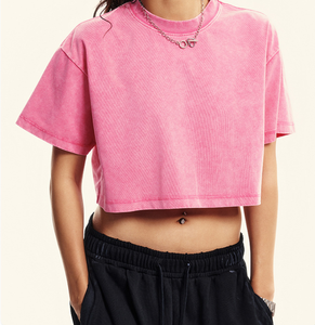 Camiseta Corta <span class=keywords><strong>de</strong></span> <span class=keywords><strong>Verano</strong></span> y Primavera, Nueva Moda, Corte Holgado, Cuello Redondo, Estilo Deportivo, para Chicas - Product Image 1