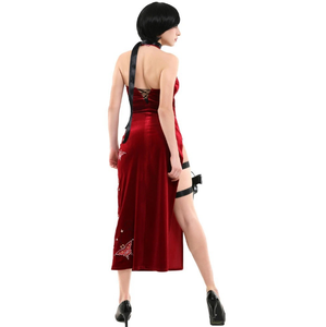 ชุดคอสเพลย์ยูนิฟอร์มชุดคอสเพลย์ลายคริสมาสต์ชุดกี่เพ้าสีแดงลายลูกไม้สำหรับวันฮาโลวีน - Product Image 3