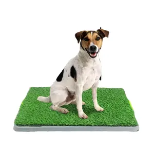 簡単な掃除庭ペット犬トイレ再利用可能なトレーニングパッド犬と子犬人工人工芝芝マットトイレトレーナー