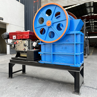 Meistverkaufter Backenbrecher PE 150x250 mit Stahlgussgehäuse, Kleiner Brecher Zerkleinert Baustellenabfälle Leicht
