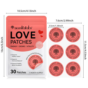 Acentiallabsサポートホルモンバランス健康的な血液循環リビドエンハンサー天然リビドブースターMacaラブパッチ - Product Image 2