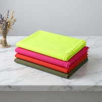 Tissu de couture haut de gamme en polyester et coton, certifié GRS OCS, ignifuge, uni, doux au toucher, léger et respirant
