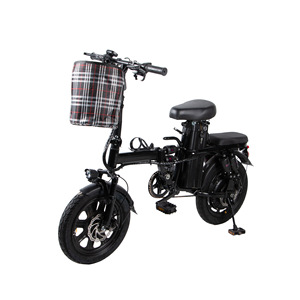 Bicicleta eléctrica plegable de 16 pulgadas, mini, con frenos de disco, ligera y portátil para desplazamientos - Product Image 1