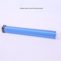 Lame de rechange flexible et résistante en silicone bleu pour raclette de nettoyage de vitres commerciales