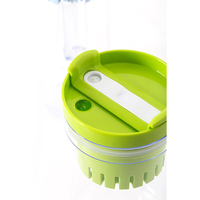Gobelet en plastique de 1200ml avec infuseur de fruits et paille Verres de camping de grande capacité pour l'eau bouillante