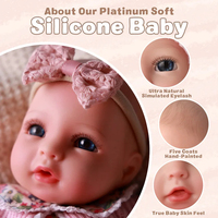 Babeside Terry 16 pouces 40cm corps entier Silicone Reborn réaliste Silicone réaliste bébé filles Reborn poupées en gros
