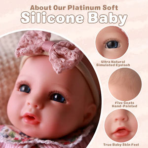 Babeside Terry 16 pouces <span class=keywords><strong>40cm</strong></span> corps entier Silicone <span class=keywords><strong>Reborn</strong></span> réaliste Silicone réaliste bébé filles <span class=keywords><strong>Reborn</strong></span> poupées en gros - Product Image 2