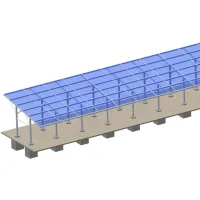 Özelleştirilmiş otopark pv panel montaj yapıları çelik güneş carport