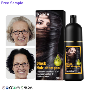 Joynna OEM 3 1 Shampooing teinture instantanée rapide pour les cheveux à base de plantes, marque privée, crème pour brun foncé Olive White Brunette Black Hair - Product Image 1