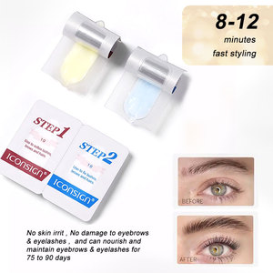 Pestañas veganas desechables de una sola vez, loción para permanente, levantamiento de cejas y pestañas, paso 1 Paso 2, permanente rápido - Product Image 4