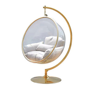 Columpio moderno y popular para balcón, silla en forma <span class=keywords><strong>de</strong></span> <span class=keywords><strong>huevo</strong></span>, Bola <span class=keywords><strong>de</strong></span> acrílico transparente, soporte <span class=keywords><strong>de</strong></span> columpio para patio, 2022 - Product Image 6