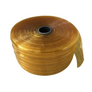 Yellow PVC Strip Curtain DOTP Quality Insect Proof UV/Heat/Oil Resistant 2mm 3mm Plastic Door Curtain 2m Length - Product Image 1