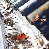 Direct en gros extensible gouttière garde couvre pluie garde feuille filtre maille pour jardin tuyau de descente crépine filtre en aluminium