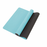 Tapis de yoga en caoutchouc PU écologique antidérapant et absorbant la transpiration, épaisseur 5 mm, tapis de studio de luxe de forme semi-circulaire pour studios de yoga
