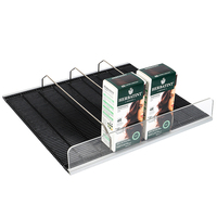 Étagère à gravité Rouleau Étagère roulante flexible Cigarettes Tabac Poussoir Boisson Organisateur Étagère Poussoir avec poussoir rapide Glide