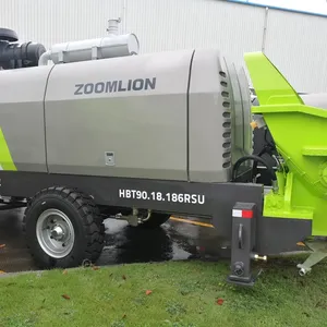 Large portable zoomlion hbt80 hbt90 beton pump machine stationary trailer concrete pump model