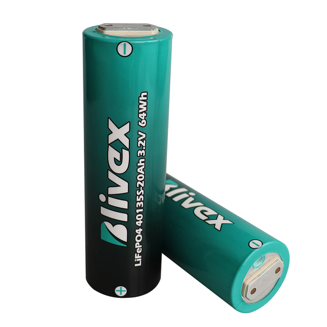 Blivex 40135 40160 22Ah 20Ah 3.2V Cylindrical Lifepo4 Cell Solar Energy Storage Lifepo4 Lithium Ion Battery