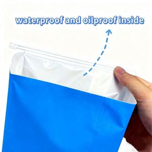 Sacs en papier alimentaire numériques personnalisés avec logo, en matériaux de qualité alimentaire, résistants à la graisse, avec fenêtre, pour pop-corn, bonbons, biscuits, pain - Vente en gros - Product Image 3