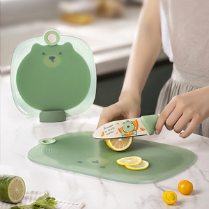Juego de tablas de cortar Xinzao, rectangulares, de plástico, aptas para lavavajillas, para cocina, frutas, preparación de comida para bebés - Product Image 1
