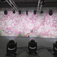 Luz Móvil LED 300W Beam Spot Wash BSW 3 en 1, Blanca, Zoom 3-30, 8 Gobos Giratorios, Control DMX512, Clasificación IP33 para Eventos Escénicos