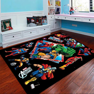 Alfombra Moderna con Diseño <span class=keywords><strong>de</strong></span> Personaje <span class=keywords><strong>de</strong></span> Acción Heroica para Niños, Tapete <span class=keywords><strong>de</strong></span> Juego Antideslizante <span class=keywords><strong>de</strong></span> Franela Suave para Habitación Infantil, Tamaño Personalizado - Product Image 2