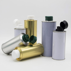 Barattoli Vuoti in Metallo per Alimenti da 100ml, 250ml, 500ml con Tappo a Vite e Spazzola per <span class=keywords><strong>Olio</strong></span> d'Oliva, Chili e Noci - Product Image 6