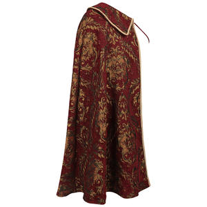 Cape rétro à motif <span class=keywords><strong>baroque</strong></span>, cape médiévale de la Renaissance, costume pour hommes et femmes, fête, performance scénique, vêtements d'extérieur - Product Image 3