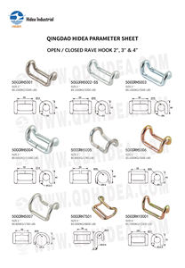 Hidea Crochet de fixation robuste en zinc de 2 po, fermé et ouvert, pour le transport et la logistique - Product Image 5