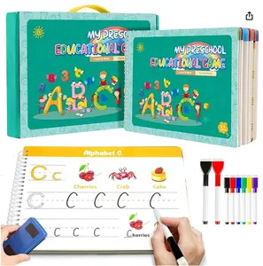 40 trang chữ viết tay thực hành cuốn sách cho trẻ em, mầm non hoạt động học tập Cuốn sách bận rộn cho trẻ mới biết đi 3 4 5 tuổi,