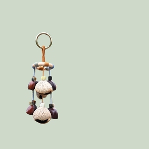 Wholesale Handmade Natural Fruit Shell <b>Wind</b> <b>Chime</b> Rattle Keychain Mini Percussion Shaker Souvenir Gift And Kids Music Sensory - Product Image 6