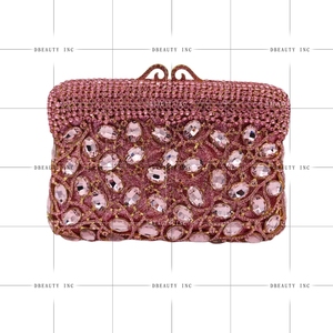 Pochette de Soirée Luxe pour Femme avec Strass, Sac à Main Vintage Effet Diamant, Chaîne Détachable – Idéal pour le Nouvel An, les Rendez-vous Galants et les Dîners - Product Image 4
