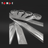 Jeu de clés à douille combinées métriques professionnelles TOMAC de 6 pièces - Tailles 34, 36, 38, 41, 46, 50 mm