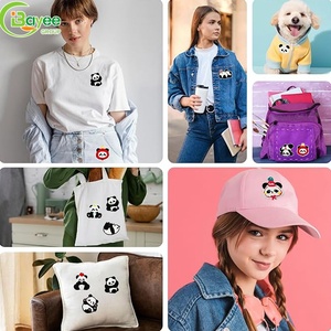 High Precision Cute Panda Embroidered Patch PVC Iron-On Fabric Stickers Bamboo Hugging DIY Patches for Clothes Bags Hats - Product Image 3