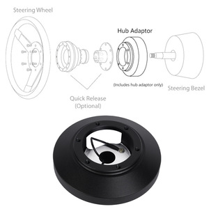 Adaptateur de moyeu de volant en alliage d'aluminium pour Toyota avec faisceau de câbles et vis - Product Image 2