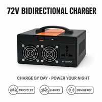 Chargeur-déchargeur de batterie bidirectionnel 72V vers 220V, alimentation portable V2L pour tricycle et vélo électrique