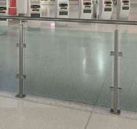 YL Nouveau produit Support en verre trempé de 12 mm pour garde-corps intérieur et extérieur
