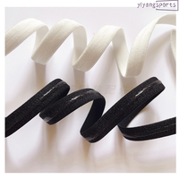 Vente en gros de bande antidérapante en nylon de 1 cm, en polyester, avec silicone élastique, ceinture personnalisée, bande haute pour soutien-gorge, bretelle d'épaule