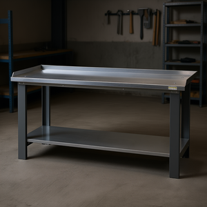 <b>Steel</b> <b>Workbench</b> 1290mm x 1500mm With Lower Shelf Industrial Use - Product Image 3