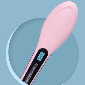 Electric <b>Heating</b> <b>Comb</b> Professional Hair Straightening Brush Hair Straightener Women's Hair Hot <b>Comb</b> - Product Image 4