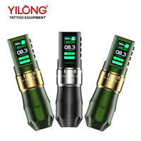 Machine à tatouer sans fil Yilong avec batterie intégrée rechargeable 1600mAh, course réglable, appareil professionnel PMU