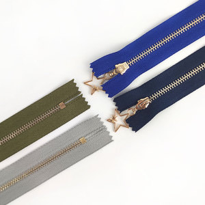 Deepeel-cremalleras <span class=keywords><strong>de</strong></span> decoración, accesorios <span class=keywords><strong>de</strong></span> costura, colgante <span class=keywords><strong>de</strong></span> estrella, <span class=keywords><strong>cremallera</strong></span> <span class=keywords><strong>de</strong></span> extremo cerrado, ZA057 3 #15/20/25/30cm - Product Image 3