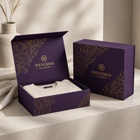 Boîte d'emballage de parfum personnalisée avec fermeture magnétique et design pliable, boîte cadeau avec estampage à chaud et logo
