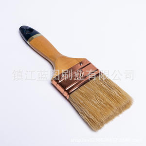 Brocha plana para pintar con mango de madera y cerdas de cerdo de 2 1/2 pulgadas, fabricante de Zhenjiang - Product Image 5
