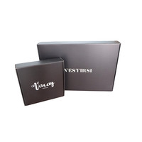 Conception de logo personnalisé noir carton ondulé pliable emballage en papier boîte postale d'expédition postale d'expédition