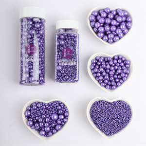 Chispas de Azúcar Púrpura Brillantes con Perlas para Pasteles, Galletas, Macarons, Golosinas, Decoración de Postres para Bodas, Cumpleaños y Festividades - Product Image 5